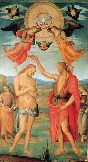 Pietro Perugino The Baptism of Christ oil painting image